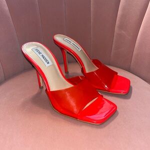 Steve Madden Red Signal Heels